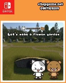 Nyanzou and Kumakichi Lets make a flower garden
